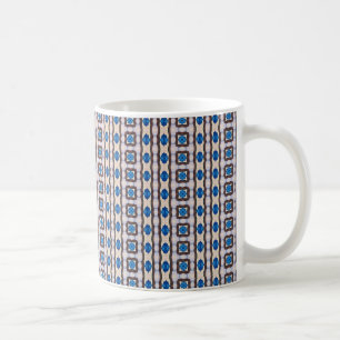 Caneca De Café Padrão abstrato geométrico mosaico moderno 1298