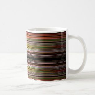 Caneca De Café padrão abstrato stripes