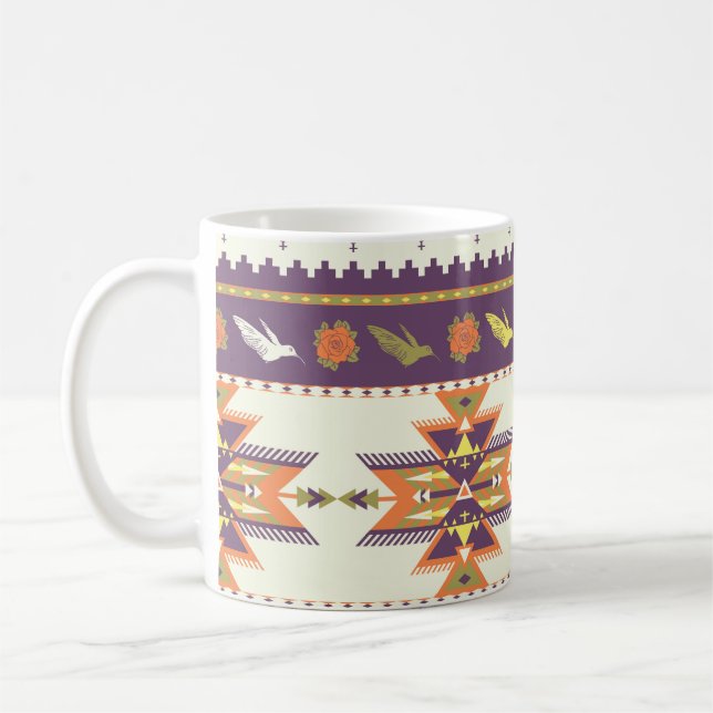 Caneca De Café Padrão aztec incolor (Esquerda)