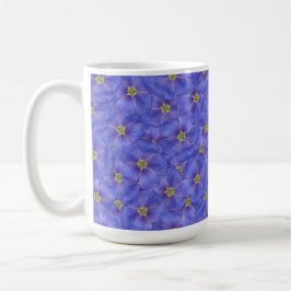 Caneca De Café Padrão Azul de Linho Invisível