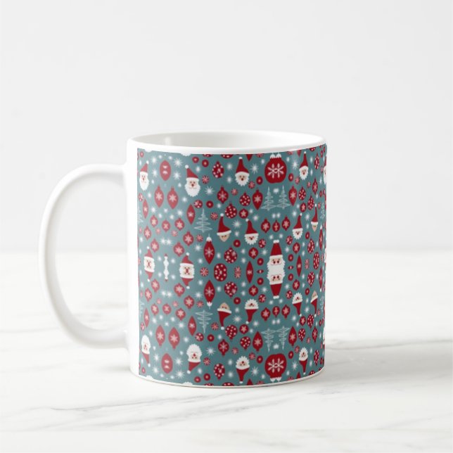 Caneca De Café Padrão baublico de Natal (Esquerda)