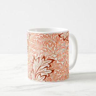 Caneca De Café Padrão Botânico Vintage de Maçã de William Morris