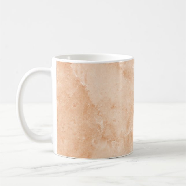 Caneca De Café Padrão branco de textura mármore (Esquerda)