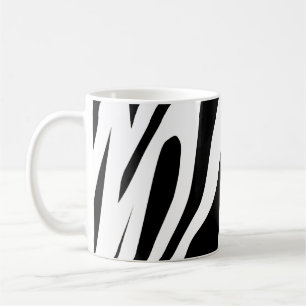 Caneca De Café Padrão branco de tigre sem costura