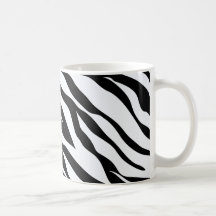Padrão branco e preto zebra