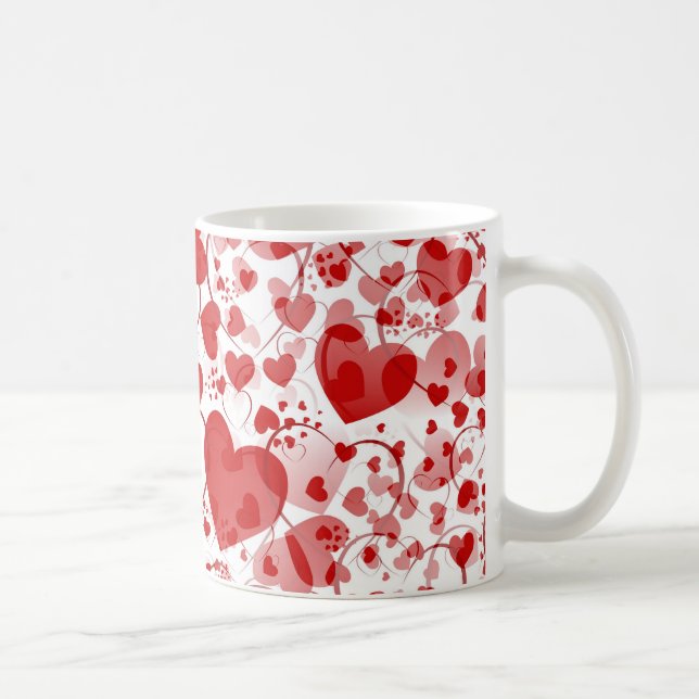 Caneca De Café Padrão cardíaco ART 7 (Direita)