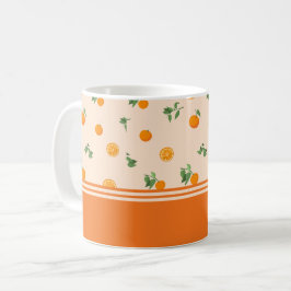 Caneca De Café Padrão clássico de citrino de fruta laranja 