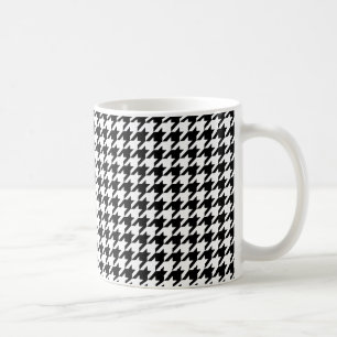 Caneca De Café Padrão clássico de houndstooth design de verificaç