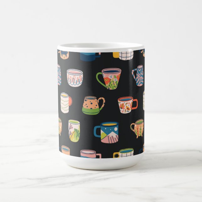 Caneca De Café Padrão Colorido de Mugs de Café (Centro)