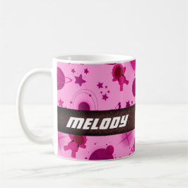 Caneca De Café padrão colorido do planeta galáxia do espaço exter