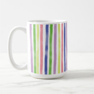 Caneca De Café Padrão Colorido Original das Linhas Ondas de Tinta