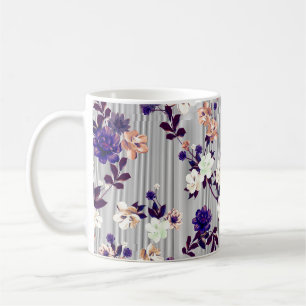 Caneca De Café Padrão com flores de primavera Padrão com primav