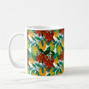 Caneca De Café Padrão constante com manga exótica fresca brilhant