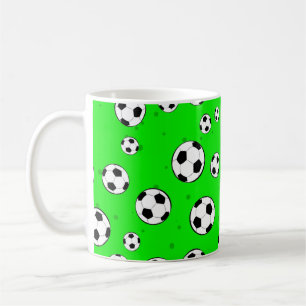Caneca De Café Padrão contínuo de bola de futebol 