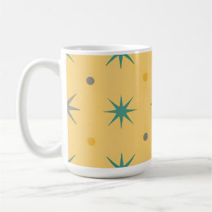 Caneca De Café Padrão contínuo de explosão de estrelas do meio do