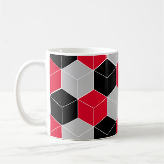 Caneca De Café Padrão cúbico 3d