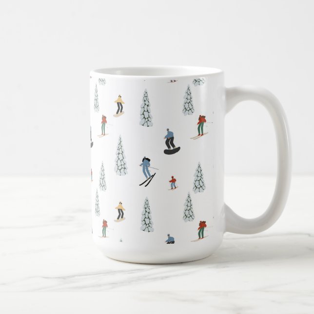 Caneca De Café Padrão da Descida de inverno (Direita)