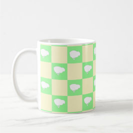 Caneca De Café Padrão da Desktop Board páscoa com Motif de Pintin