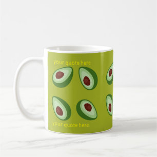 Caneca De Café Padrão de ABACATE editável