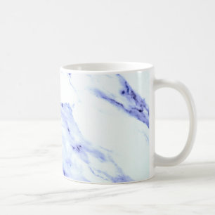Caneca De Café Padrão de abstrato branco azul moderno