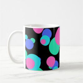 Caneca De Café Padrão de Abstrato de bolhas