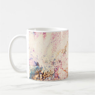 Caneca De Café Padrão de Abstrato de Fluido Marble