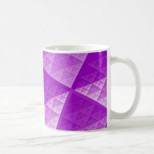 Caneca De Café Padrão de abstrato violeta