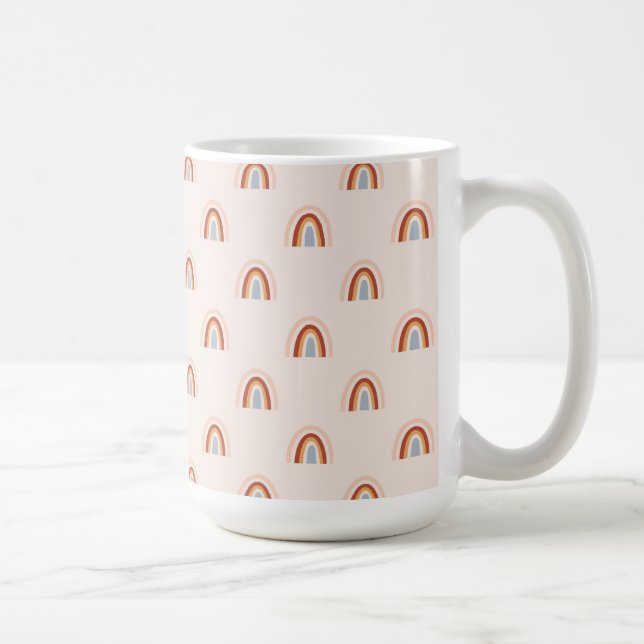 Caneca De Café Padrão de Arco-Íris de Mole (Direita)