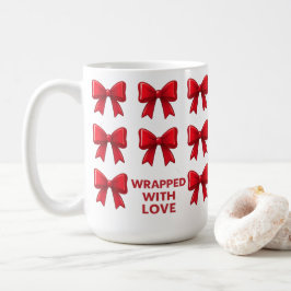Caneca De Café Padrão de Arco Vermelho de Férias Envolvido Com Am
