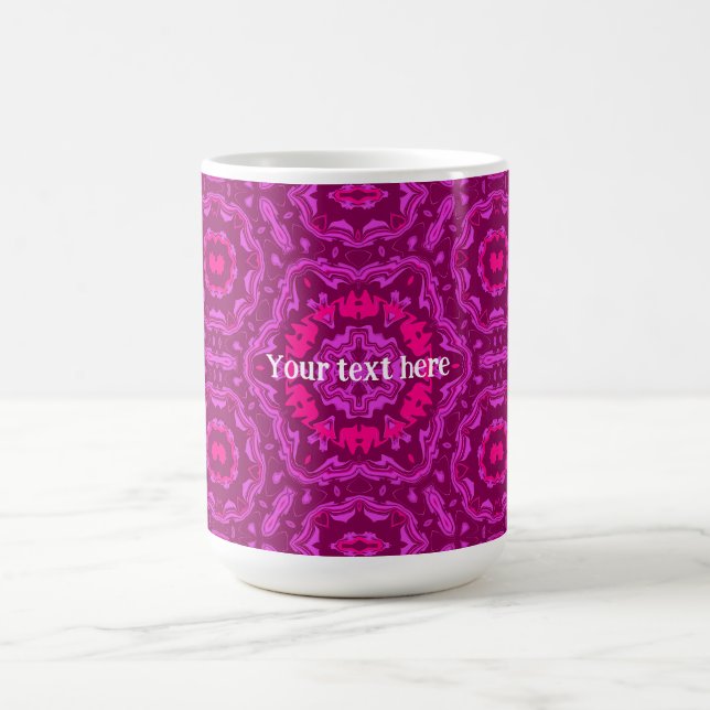 Caneca De Café Padrão de Arte de Mandala Abstrata Útil como Prese (Centro)