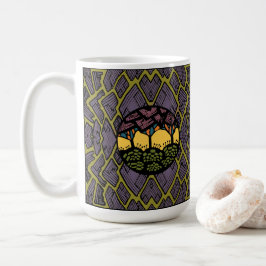 Caneca De Café Padrão de árvore