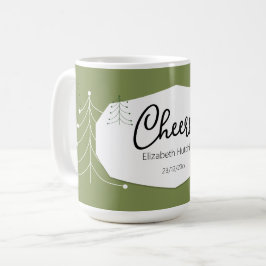 Caneca De Café Padrão de árvore simples moderno