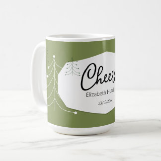 Caneca De Café Padrão de árvore simples moderno