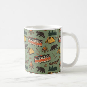 Caneca De Café Padrão de Aventuras de Camp Motodoméstico