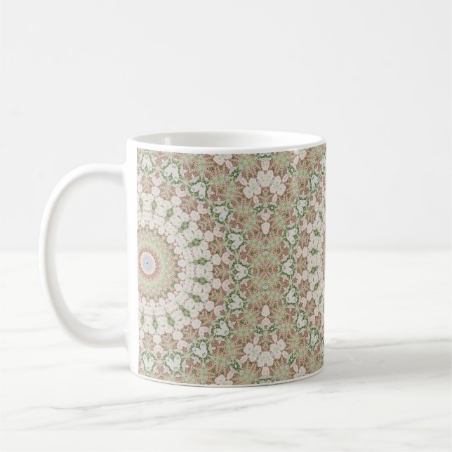 Caneca De Café Padrão de azulejo caleidoscópico mosaico moderno a (Esquerda)