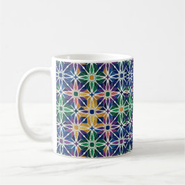Caneca De Café Padrão de Azulejo Geométrico Zellige Marroquino