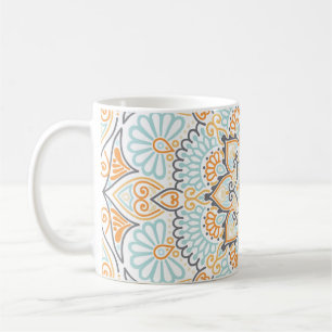 Caneca De Café Padrão de azulejo sem costura: design decorativo e