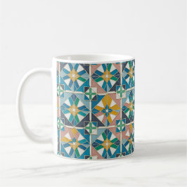 Caneca De Café Padrão de Azulejo Zellige Marroquino Moderno Vibra