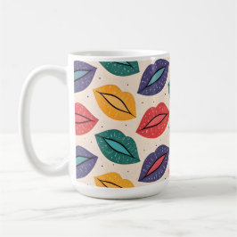 Caneca De Café Padrão de Beijo