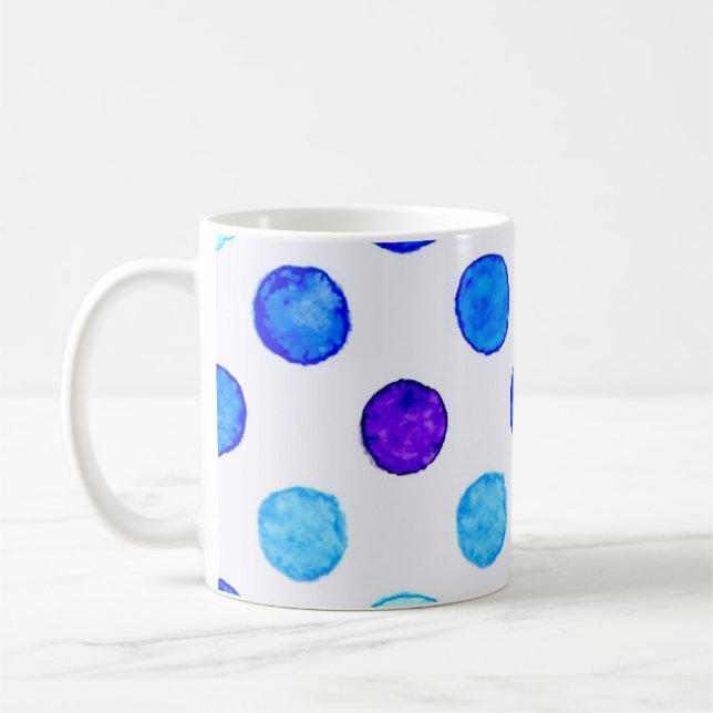 Caneca De Café padrão de bolinhas (Esquerda)