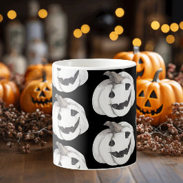 Caneca De Café Padrão de Bomba Spooky | Feliz Dia das Bruxas
