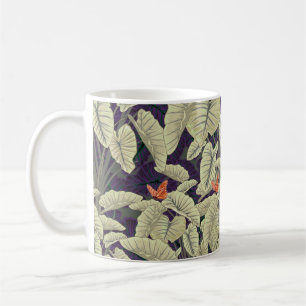 Caneca De Café Padrão de borboleta de superfície desenhado arte,a