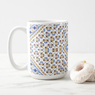 Caneca De Café Padrão de Bordado Palestino Desenho Impresso