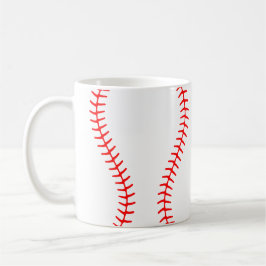 Caneca De Café Padrão de Botões do Baseball