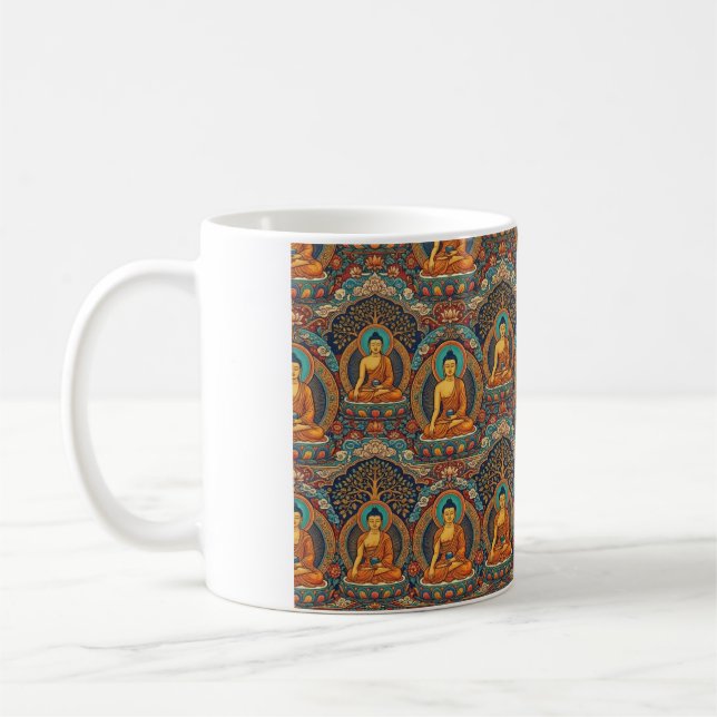 Caneca De Café Padrão de Buda (Esquerda)