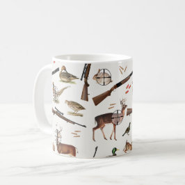 Caneca De Café Padrão de Caçador ao Ar Livre da Vida Selvagem