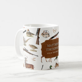 Caneca De Café Padrão de Caçador de Animais Silvestres ao Ar Livr