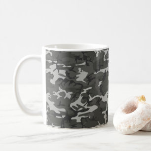 Caneca De Café Padrão de Camuflagem de cinzas, Padrão Militar, Ex