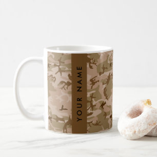 Caneca De Café Padrão de Camuflagem do Deserto, Seu nome, Persona