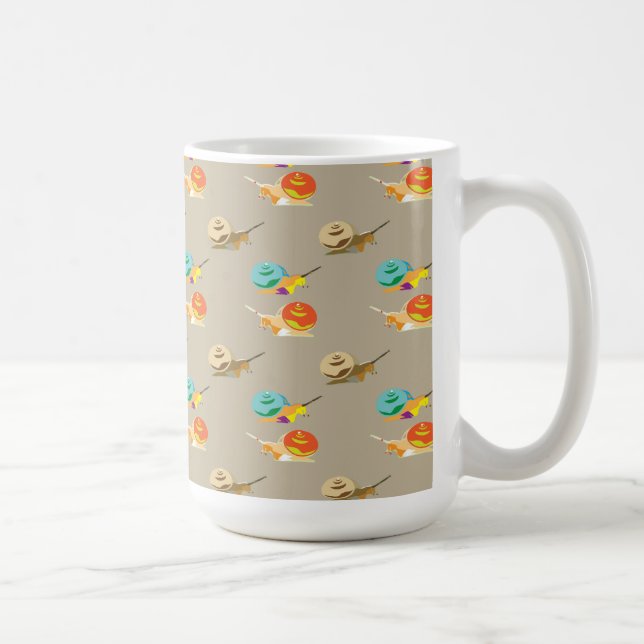 Caneca De Café padrão de caracóis (Direita)